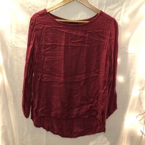 soft light maroon top— from ITALY
